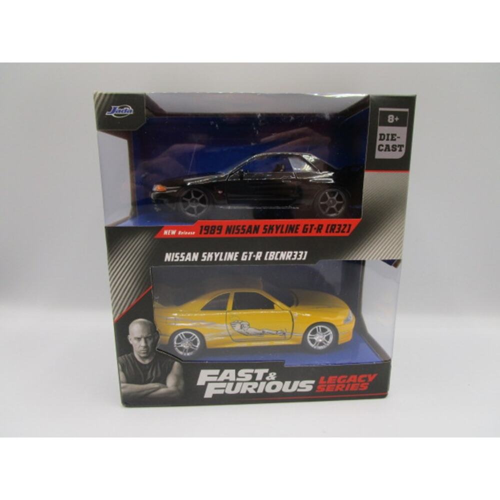 Jada Fast‎ & Furious Legacy Series 1989 Nissan Skyline GT-R Black & Yellow